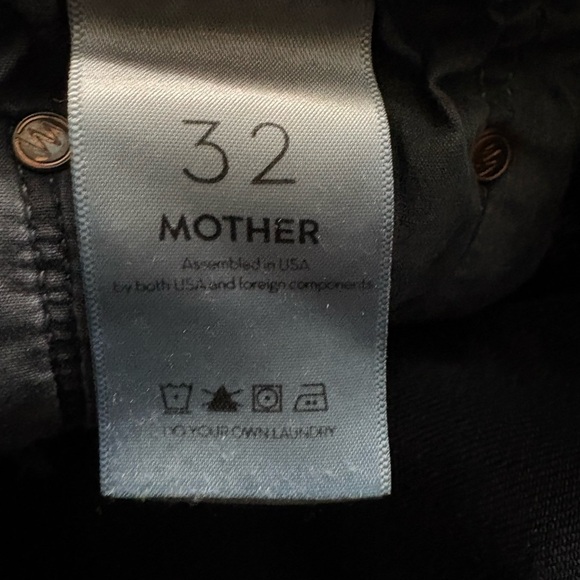 MOTHER High Waisted Looker Ankle Fray in Last Call Wash Dark Blue Skinny. Size32 - Picture 14 of 16